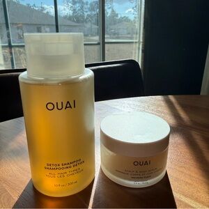 NEW OUAI Detox Shampoo & Scalp + Body Scrub Bundle | Luxury Haircare